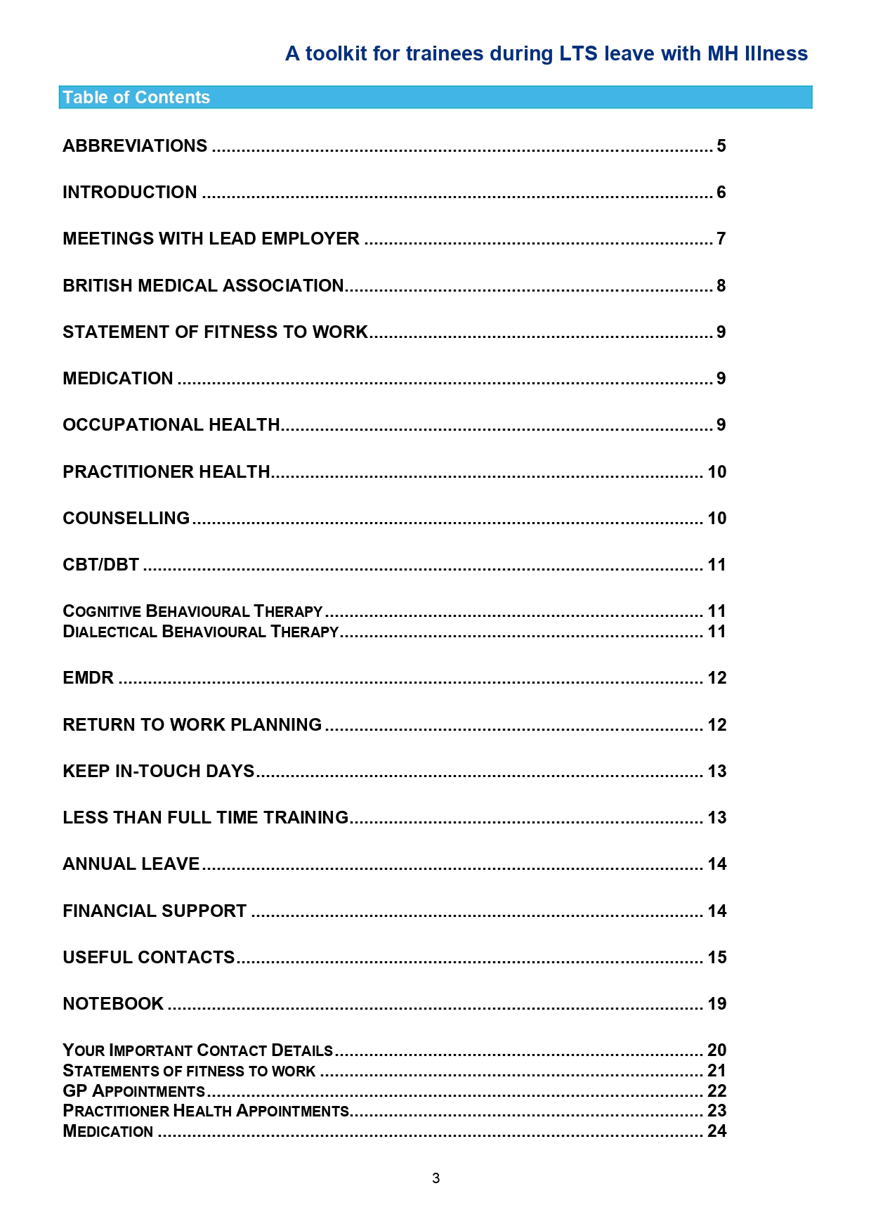 Lead Employer - MWL | NHSE Mental Health Toolkit